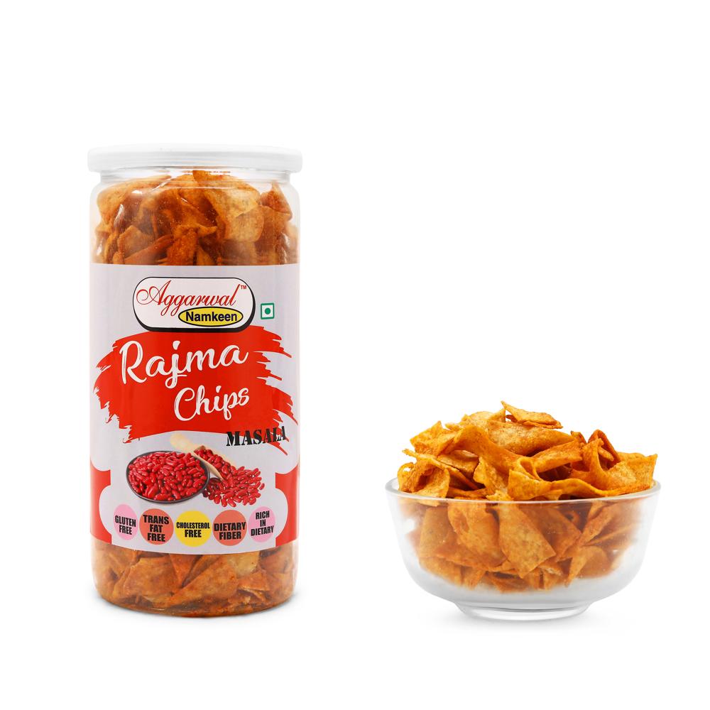 Rajma Masala Chips - 150 Gm Bottle | Fried Rajma Snack, High Protein, Spicy Flavor, Gluten-free, Rich In Fiber And Nutrients
