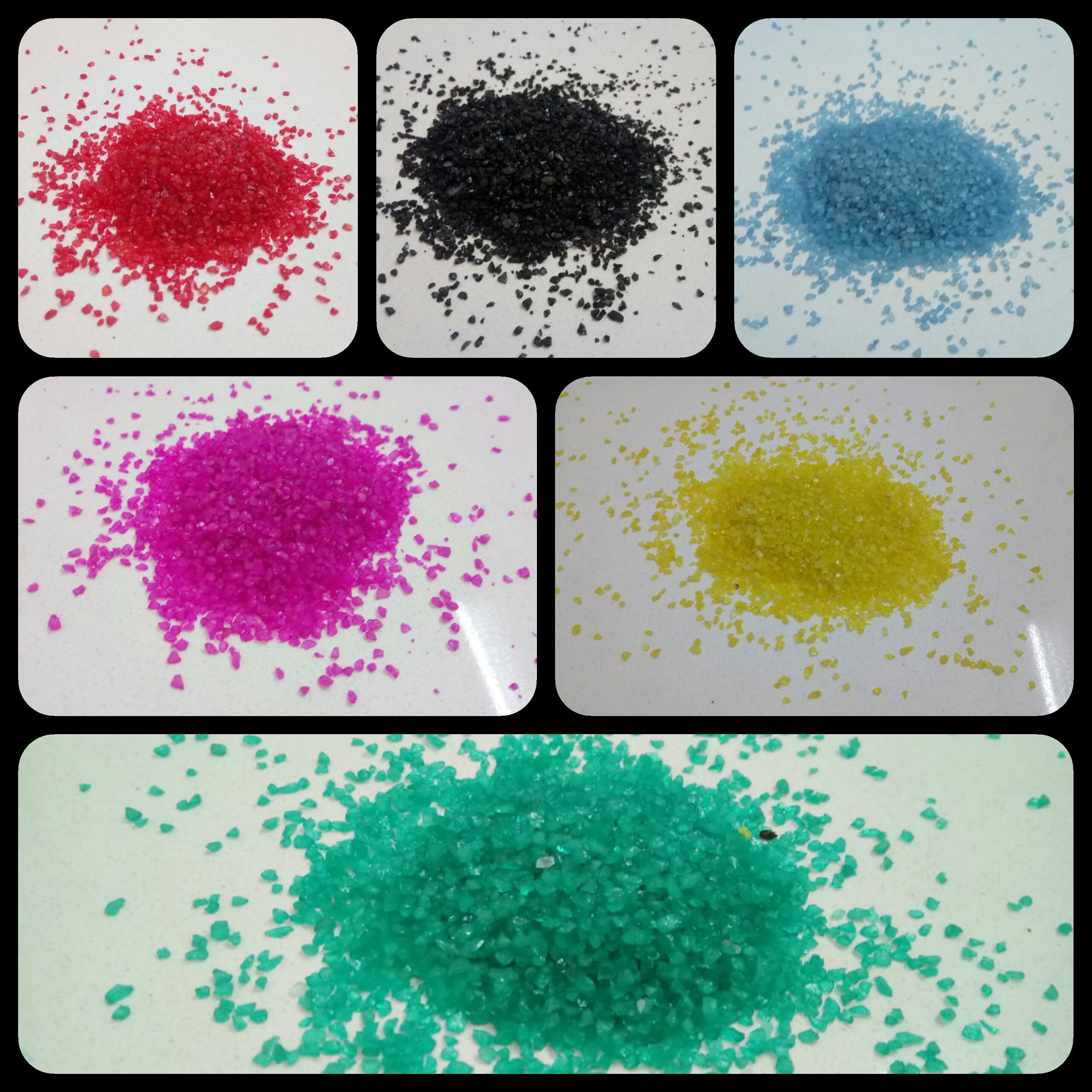Orange Natural Quartz Silica Sand For Garden Decoration And Terrazzo Flooring - Size: 0.5mm To 1mm