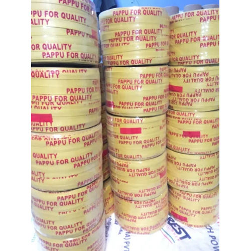 Printed Polypropylene Strapping Roll - 40 kg Weight, 15 mm Width, Yellow Color | Ideal for Box Packaging, Durable and Reliable Usage