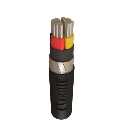 Aluminium Armoured Cable - Color: Black