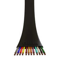 Flat Elevator Cable - Copper Material, Pvc Insulation, 12mm Core Size, 500 To 1000 Meters Length, Black Color, Industrial Usage, Warranty Included