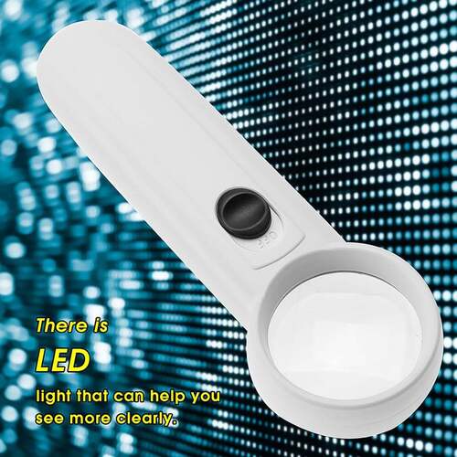 Hand-Held Magnifier with Dual LED Lightss