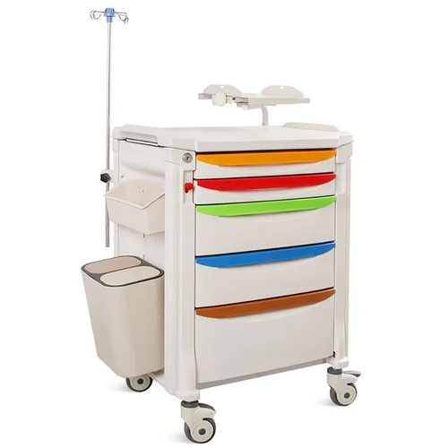 Sk-Et750 Emergency Trolley - Color: White