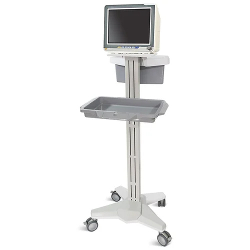Skr-J10 Patient Monitor Cart - Color: White