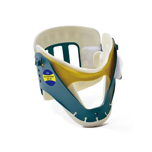 CC01 Neck Support - Carbon Fiber, Lightweight Portable White Design | Non-Disposable Manual Cervical Orthosis with Warranty for Hospital Use