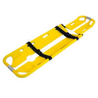 Ydc- 4c Plastic Scoop Stretcher Hdpe With Body Straps - Color: Silver