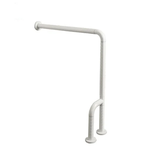 Hs-028A Wall To Floor Handicap Bath Accessories Toilet Grab Bar With Support Pole - Color: White
