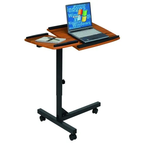 Small Multipurpose Laptop Table - Color: Black And Brown