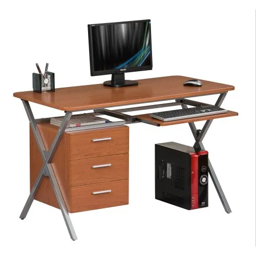 Wood Top Office And Work Table With Drawer - Design: One Piece