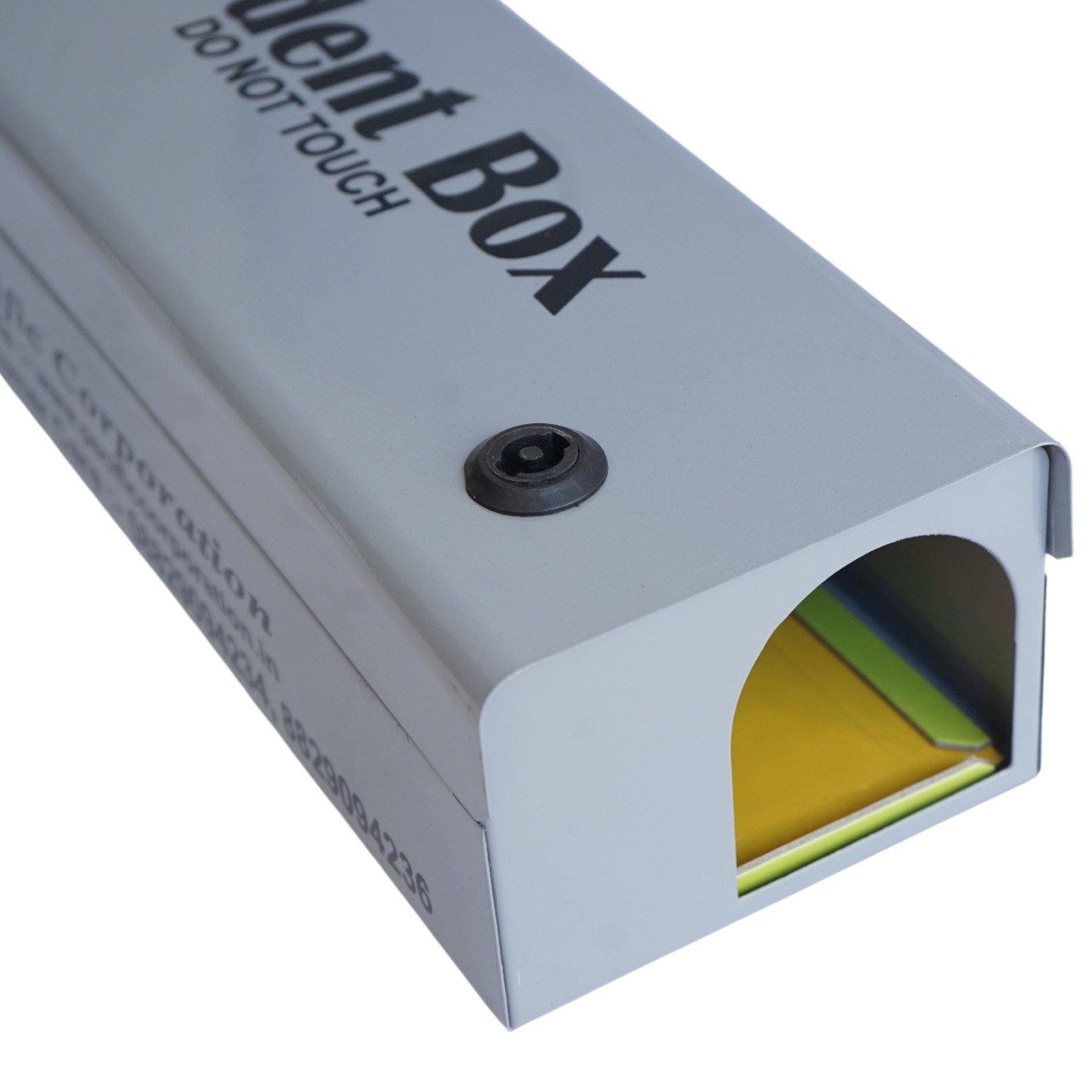 Rodent Bait Station - Iron, 5 X 14 X 3.9 Inch, Gray | Effective For Rat & Mouse Control, Rectangular Design, Weighs 840 G
