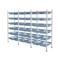 Yc-j-0900121 Hospital Aluminum Alloy Adjustable Cartridge Shelving System - Color: White