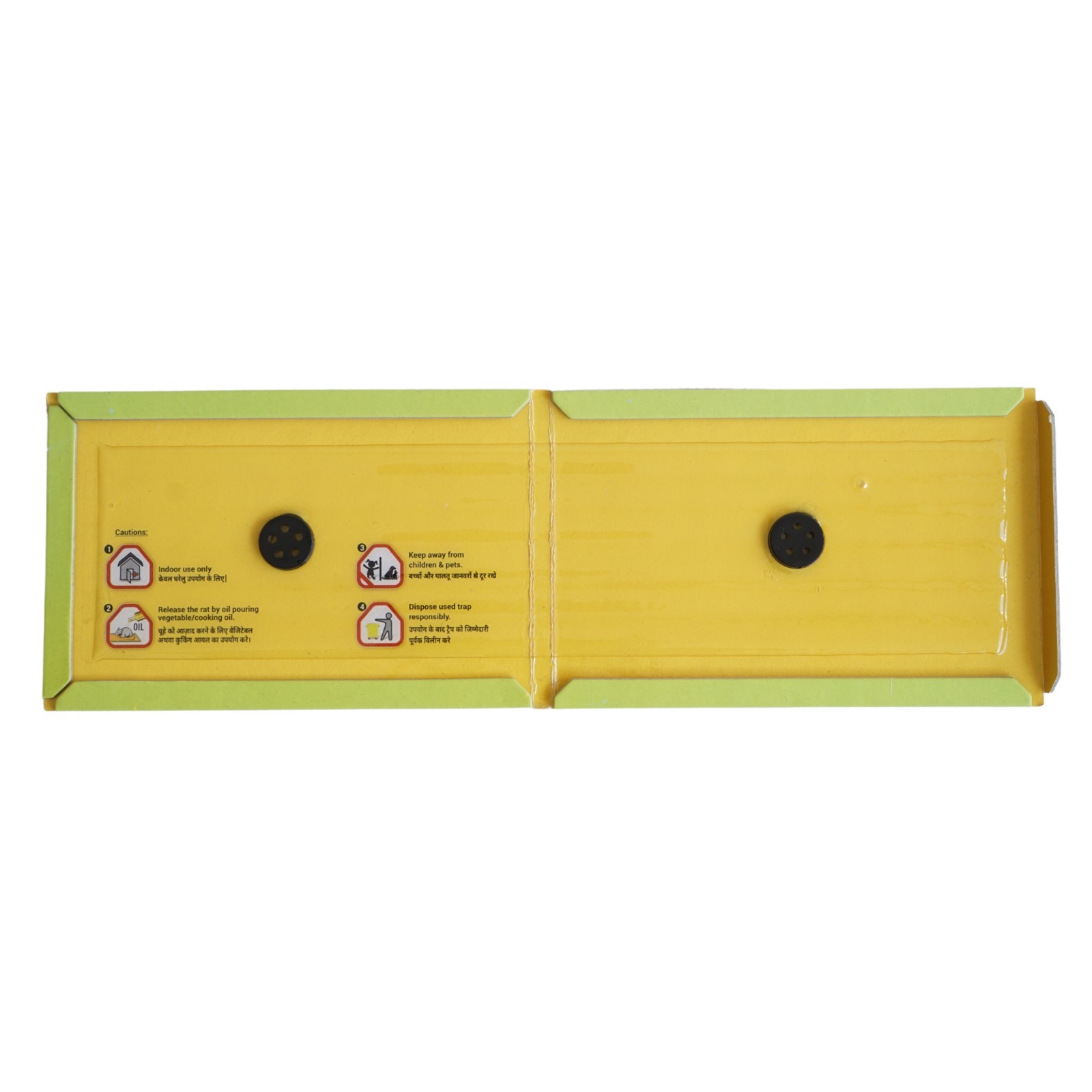 Pest Glue Trap - Pp Material, 33.5x10.8 Cm Size, Green Color | Effective Rat & Mouse Control, Ideal For Domestic & Industrial Use