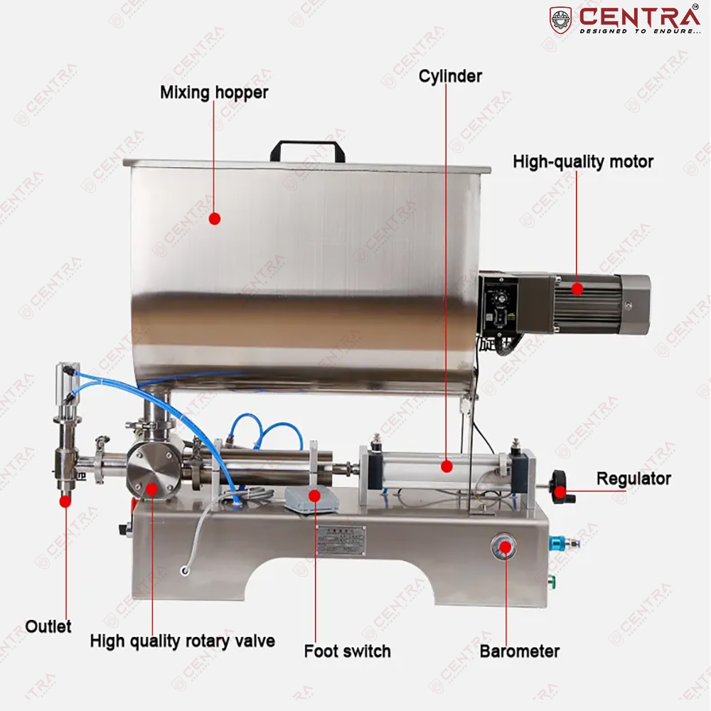 Pickle Filling Machine - Ms Material, Semi-automatic, Silver Color | Electric Drive, 220-240 Volt, 1 Year Warranty, Human Machine Interface