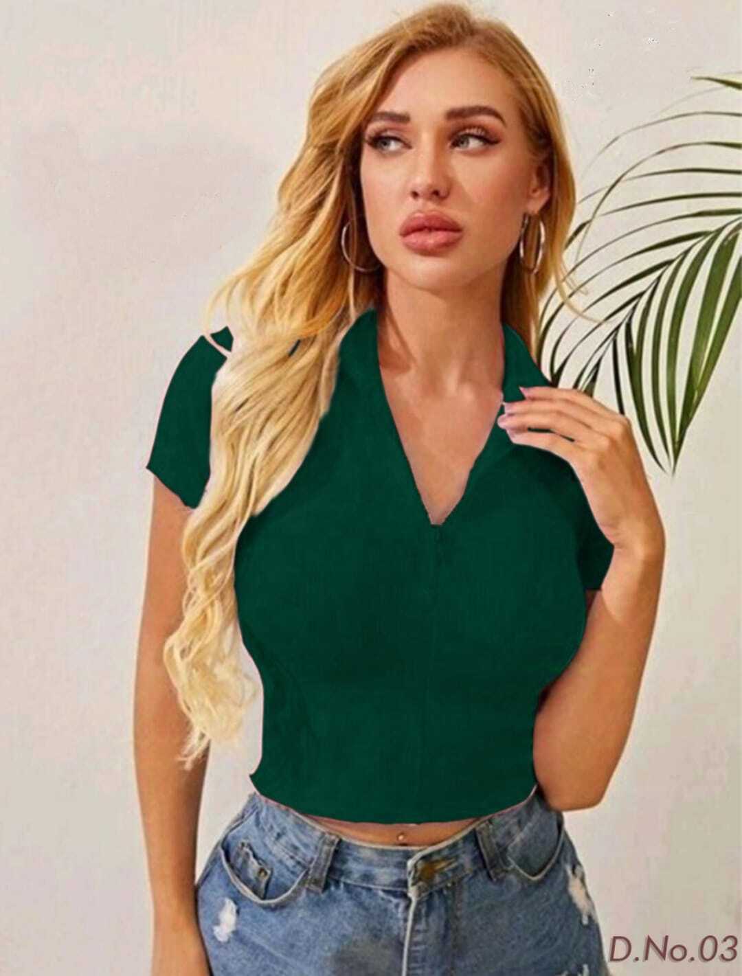 Western Crop - Lycra Fabric, Size M-l-xl-xxl, Color 4 | Breathable, Cool Pass, Non-toxic, Washable, Short Sleeves, All Season
