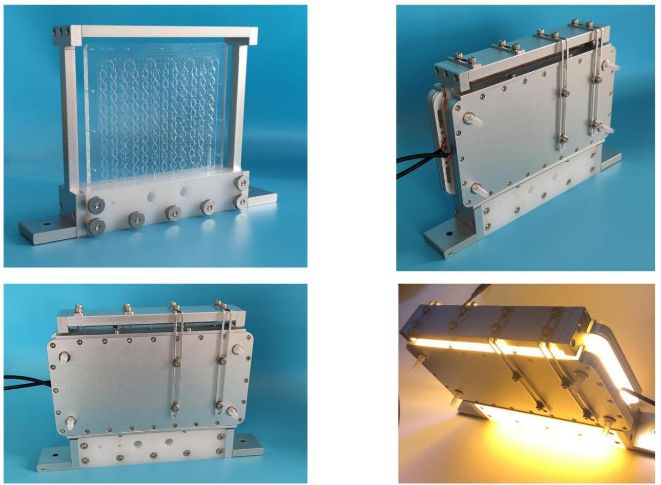 Photochemical Reactor - Glass, 152x152mm | Continuous Flow, Low Energy Consumption, Modular Design, Uv Light Source, Versatile Applications