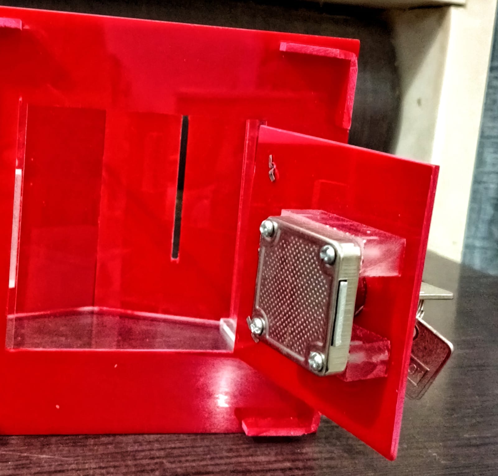 Transparent Donation Box - Weight: 525 Grams (G)