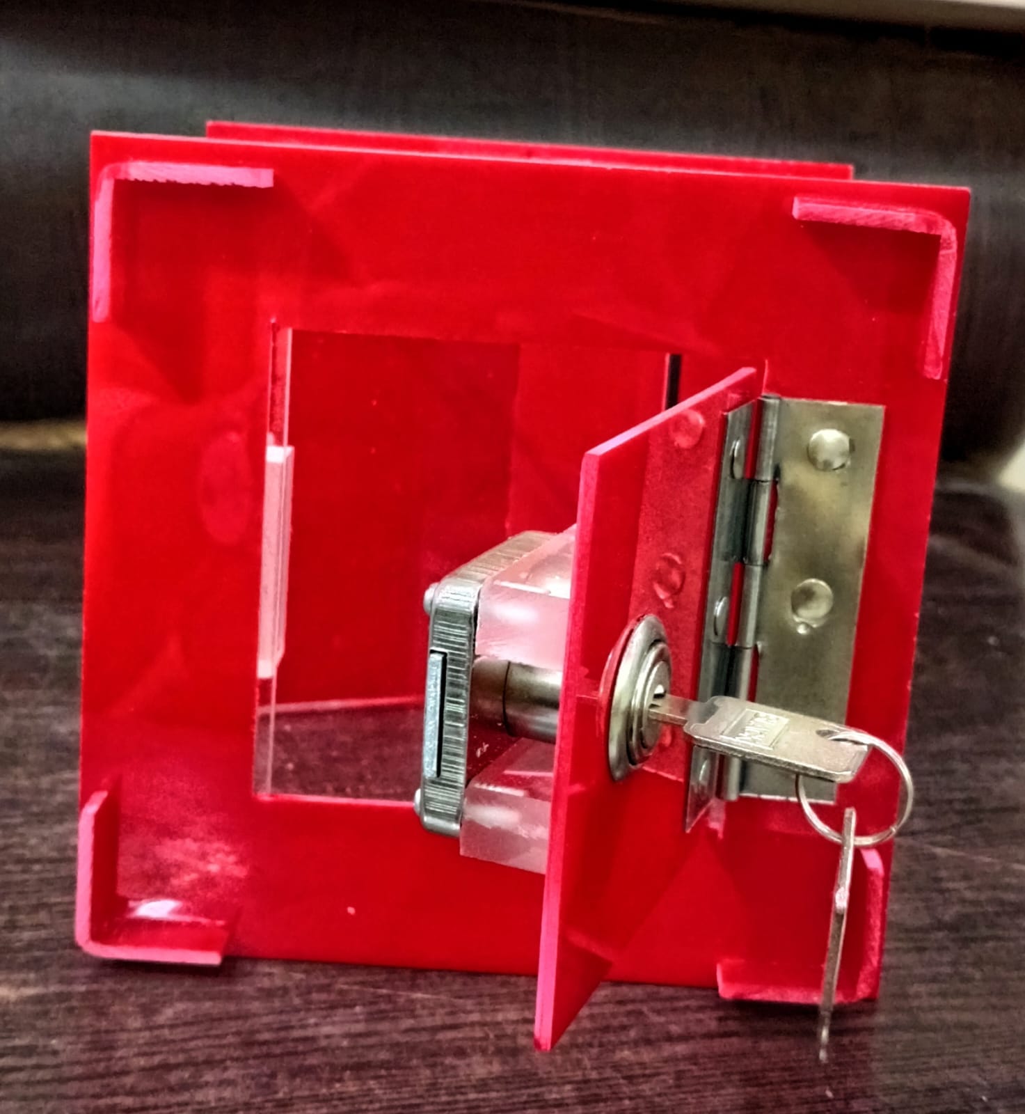 Transparent Donation Box - Weight: 525 Grams (G)