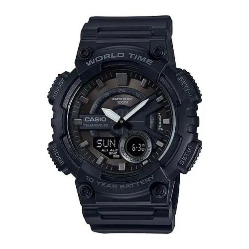 Aeq-110W-1B Casio Watch - Color: Black