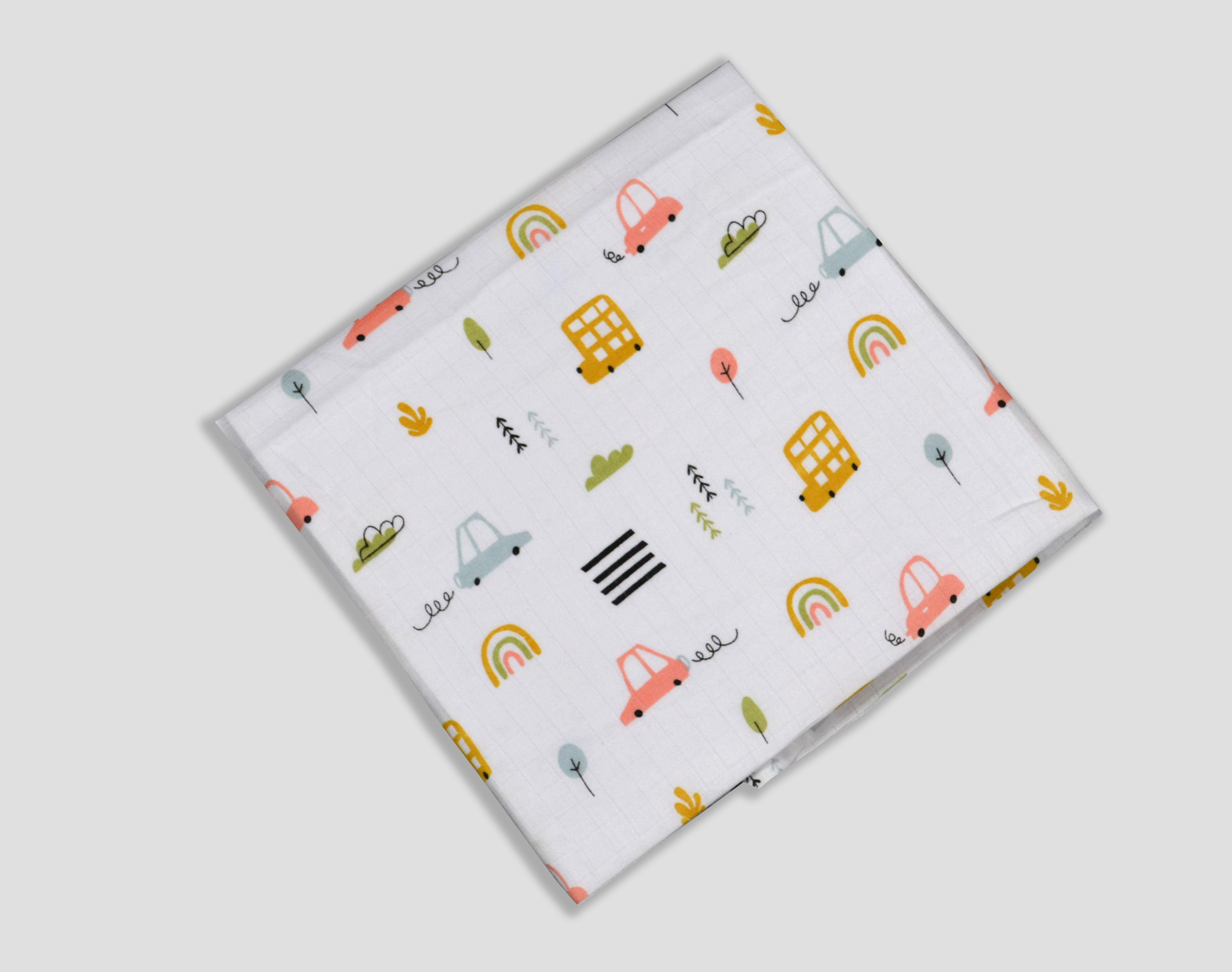 Cotton Muslin Printed Fabric