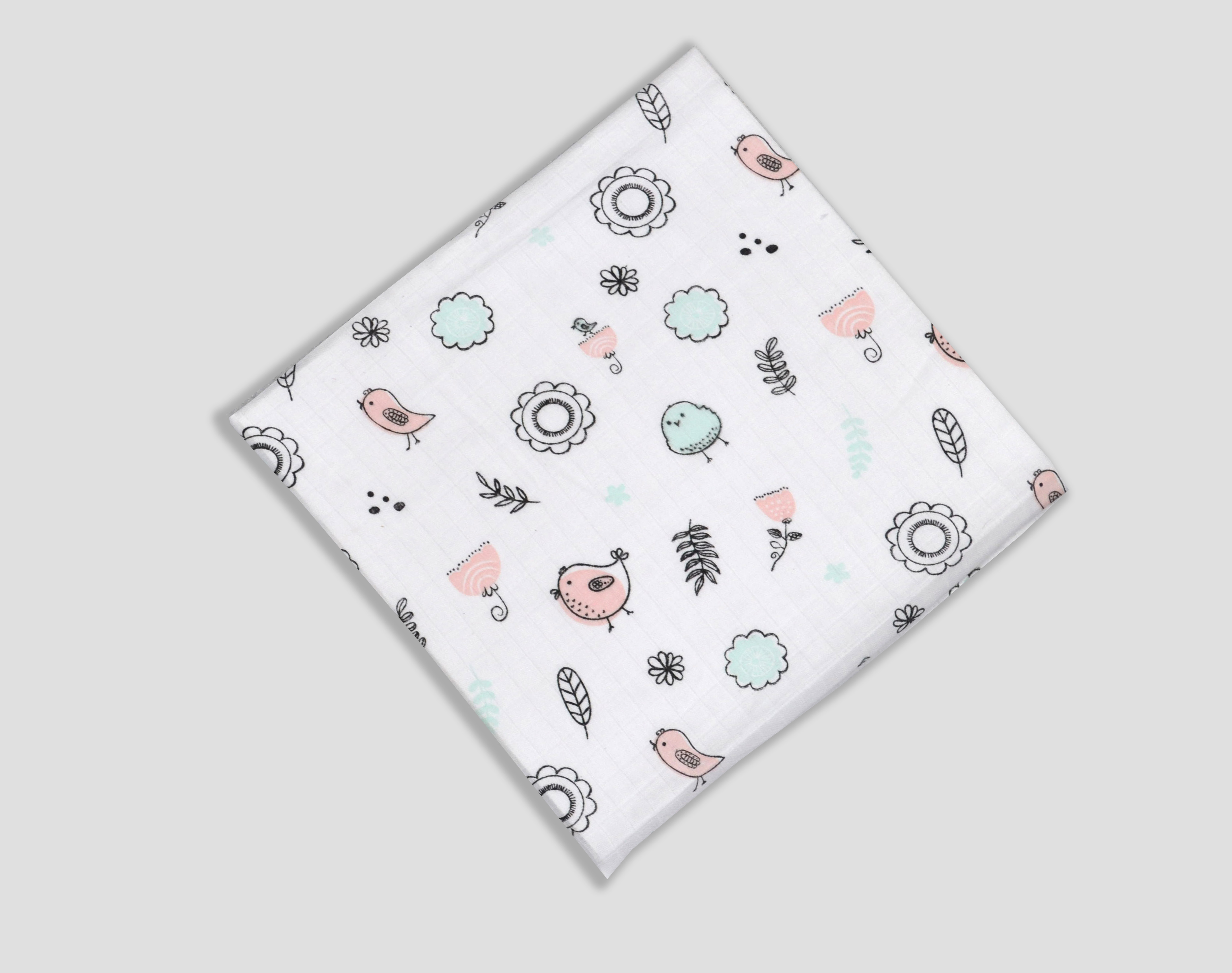 Cotton Muslin Printed Fabric