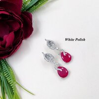 Shimmering Floral Design American Diamond Earring