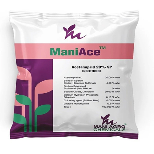 Acetamiprid 20% Sp Maniace 20 Insecticide - Application: Agriculture