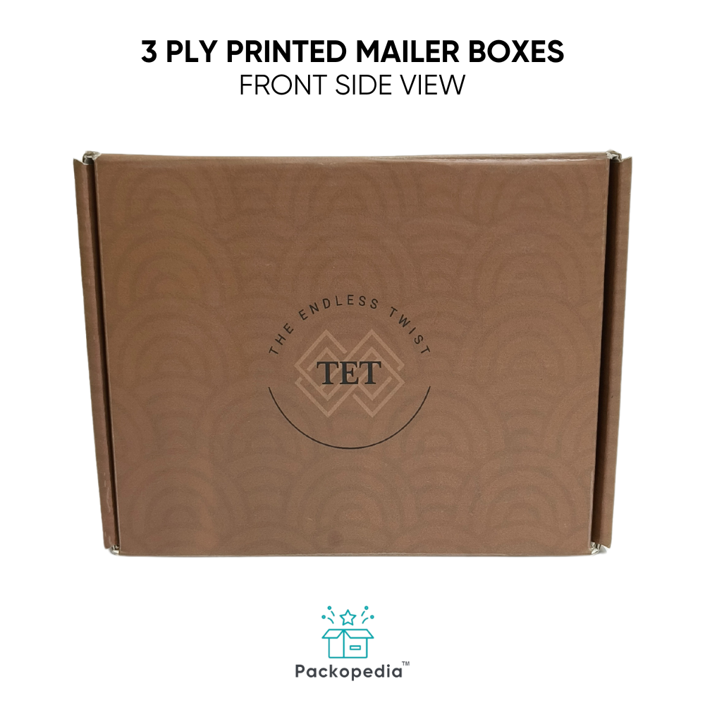3 Ply Printed Mailer Packaging With Multi-color Printing, 100% Sustainable And Eco-friendly - Corrugated Board, Rectangular Shape, Custom Size & Style