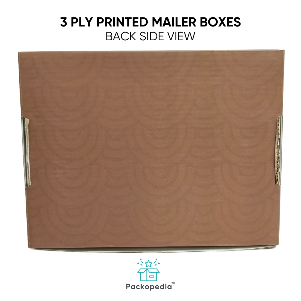 3 Ply Printed Mailer Packaging With Multi-color Printing, 100% Sustainable And Eco-friendly - Corrugated Board, Rectangular Shape, Custom Size & Style