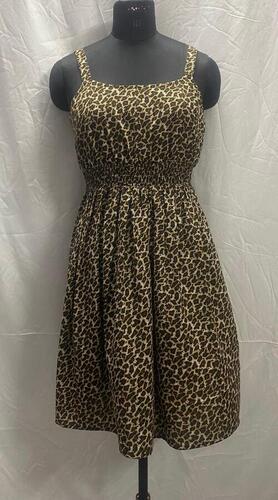 Womens cheetah printed Dress