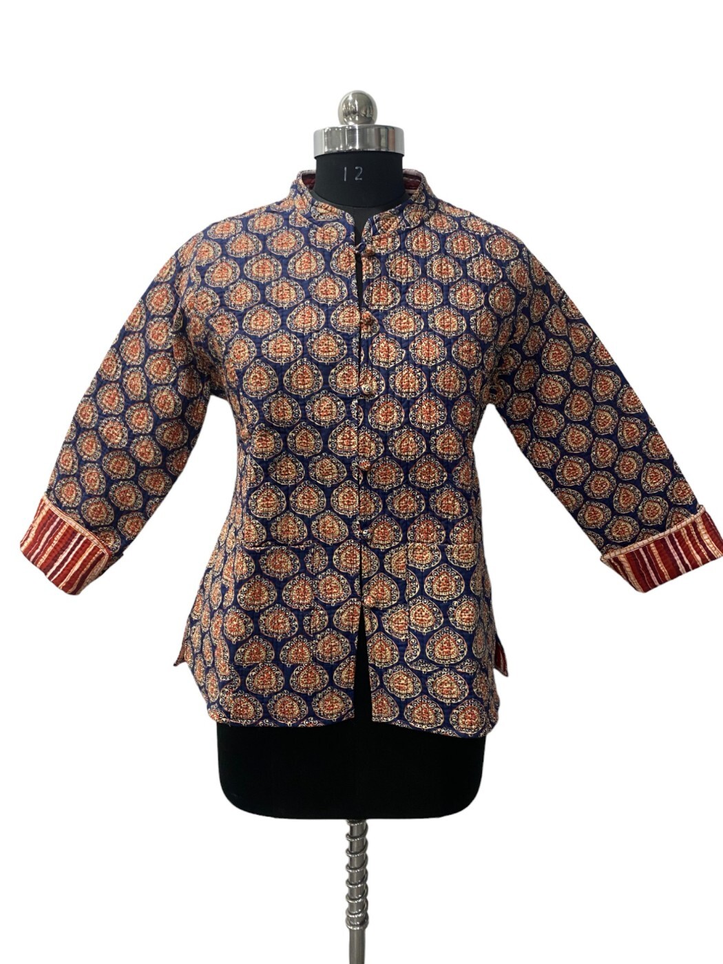 Cotton Quilted Screen Print Short Jacket - Chest Size: All Sizes