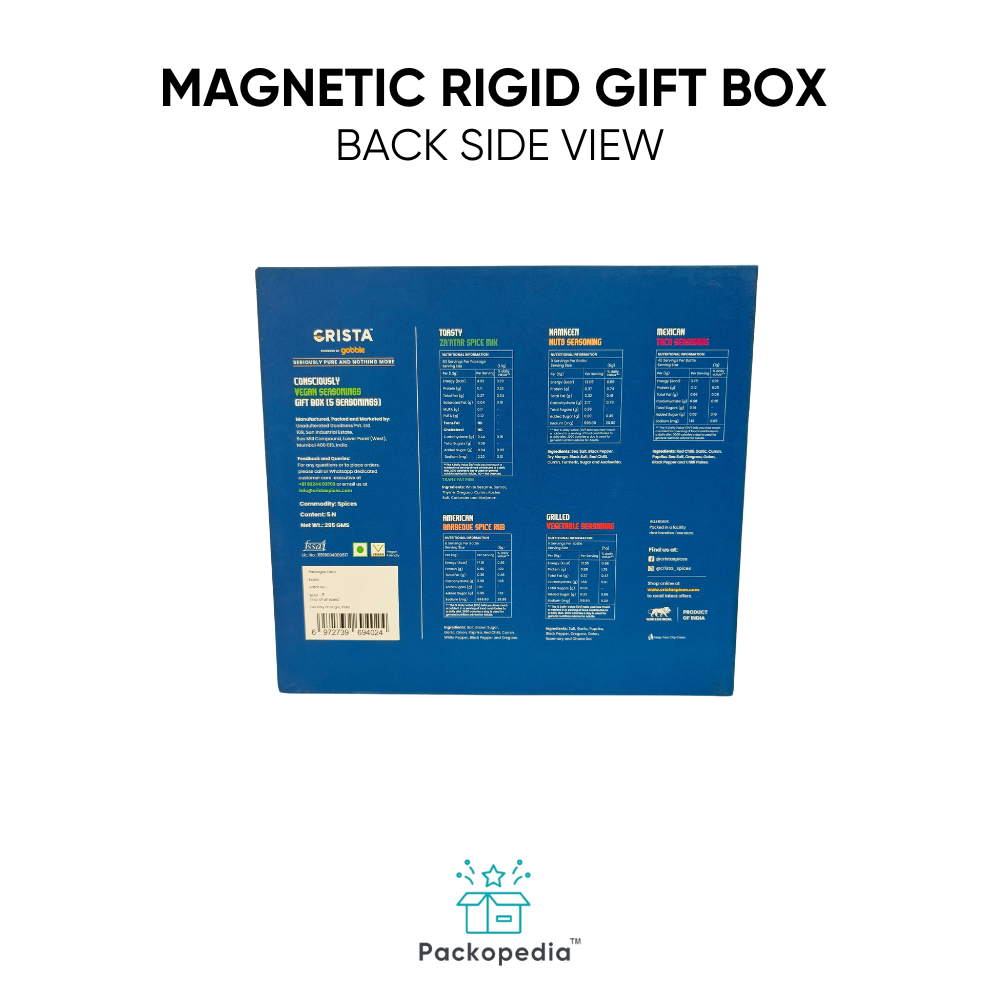 Magnetic Rigid Packaging Box - Gift Box with Heatlon Insert - Corporate Gift Packaging