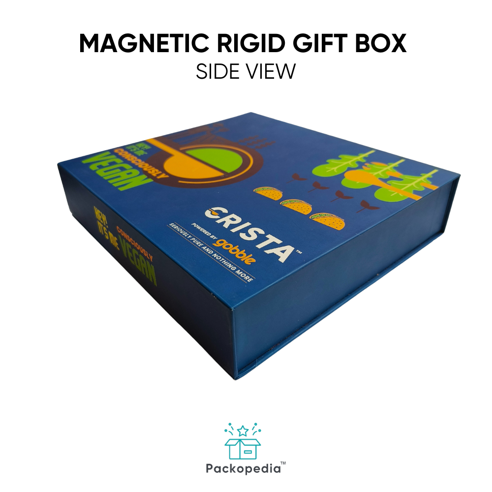 Magnetic Rigid Packaging Box - Gift Box With Heatlon Insert - Corporate Gift Packaging - Color: Multicolour