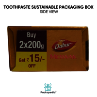 Sustainable Toothpaste Packing Box Multicolor Print with Laminated Finish
