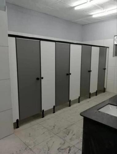 Toilet Cubicles For Restaurant - Color: Gray And White