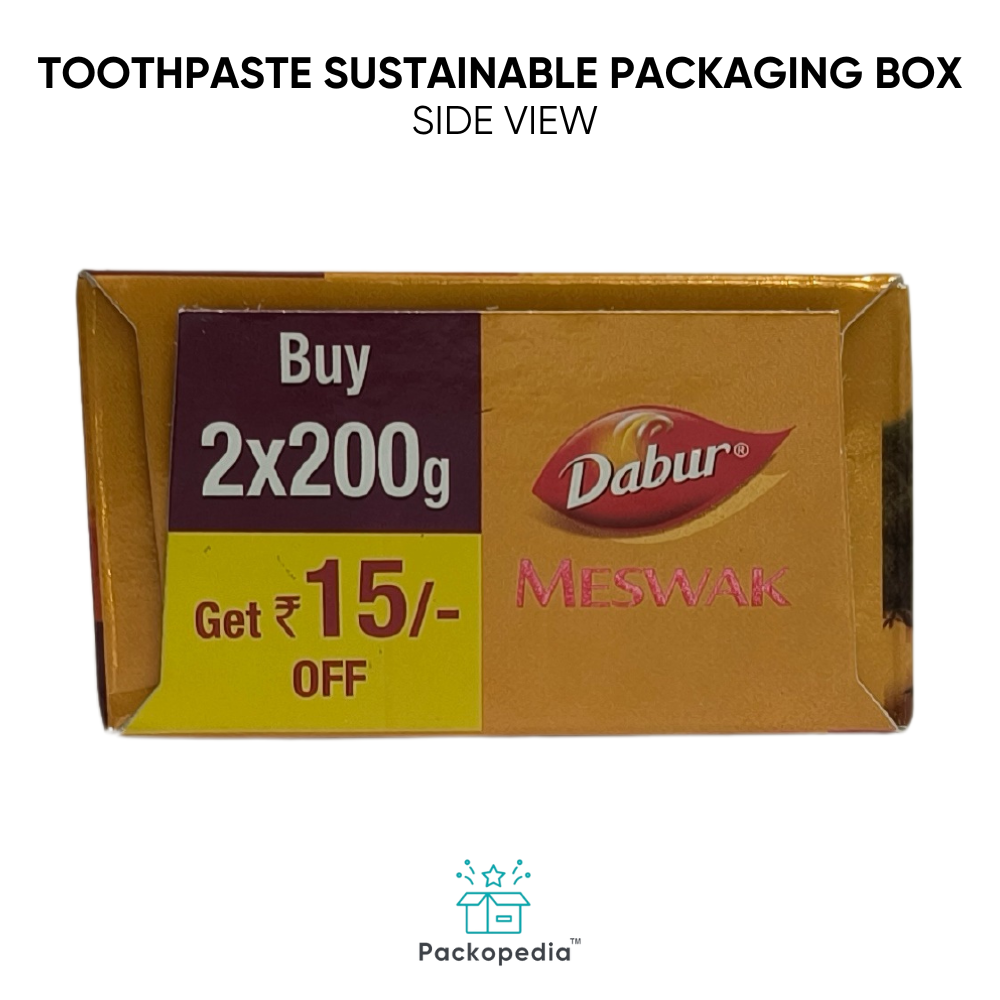 Sustainable Toothpaste Packing Box Multicolor Print With Laminated Finish - Color: Multicolour