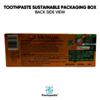 Sustainable Toothpaste Packing Box Multicolor Print with Laminated Finish