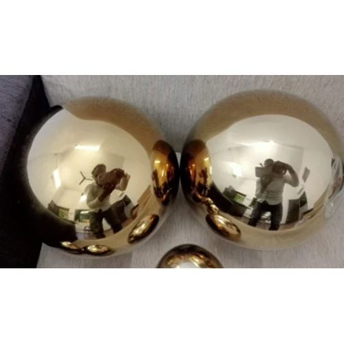 18 Inch Gold Plated Stainless Steel Hollow Ball - Application: Decoration