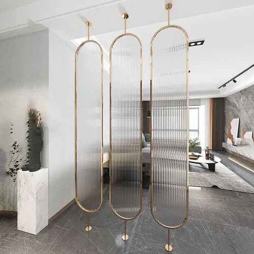 Stainless Steel Modern Gold Partition - Size: 7 Ft