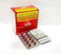 Lycopene 10% 4000 Mcg + Lutein10% 4000 Mcg + Betacarotene 30% 5.17mg + Black Grape Seed Extract 10mg + Zinc Sulphate 10 Mg + Selenium Dioxide Monohydrate 25 Mcg - Dosage Form: Capsule Form
