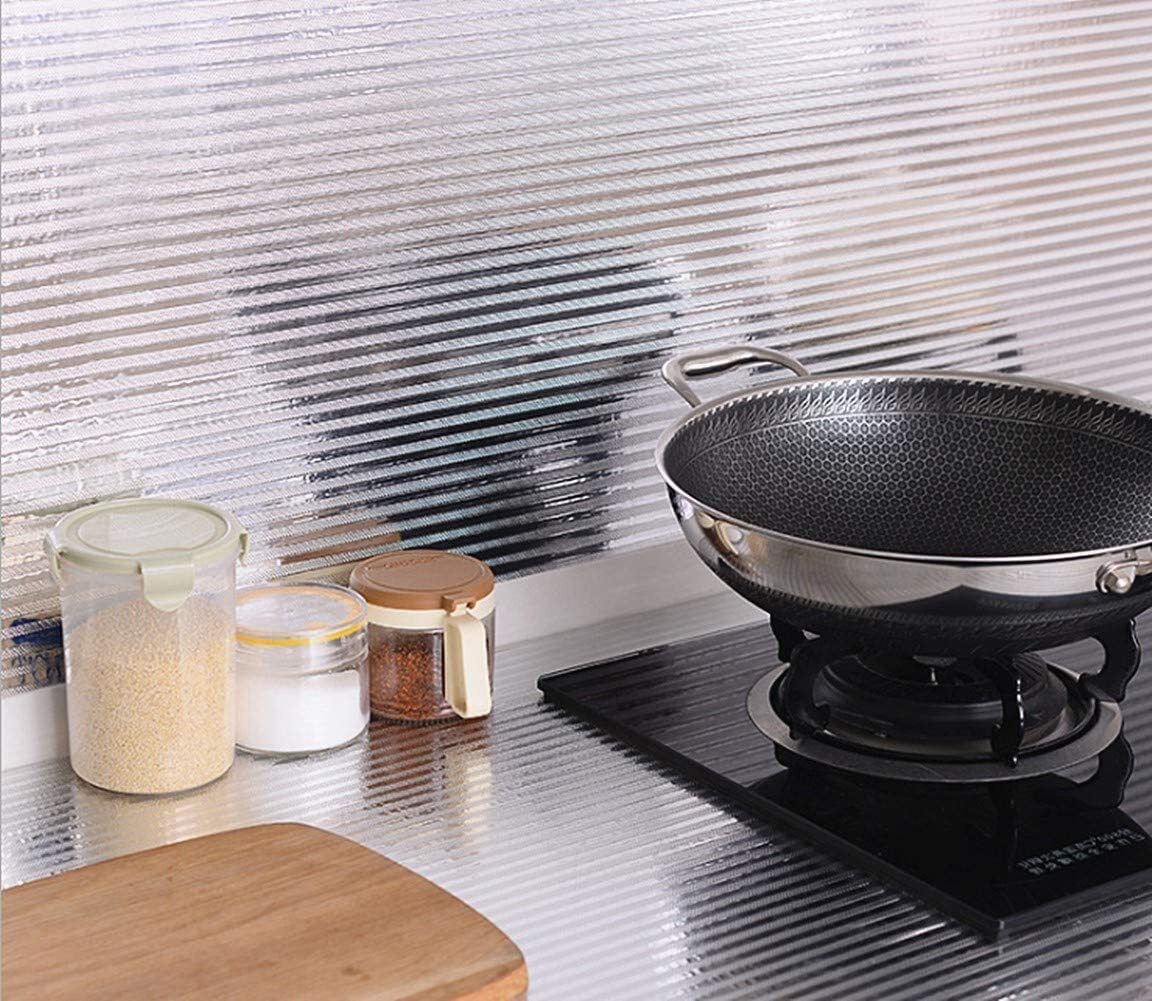 Silver Foil Wallpaper Lining Design - 40x200 Cm | Self-adhesive, Easy To Clean, Removable, Oil-proof, Waterproof, Ideal For Kitchen Surfaces