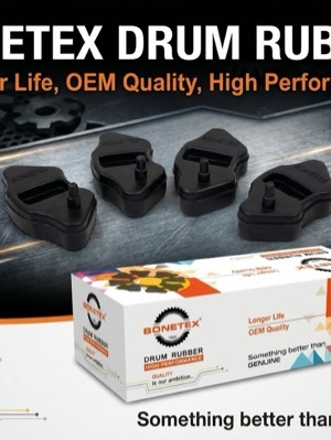 Two wheeler drum rubber