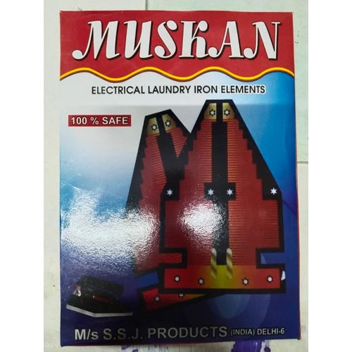 Muskan Electric Laundry Iron Element - Color: Silver And Red