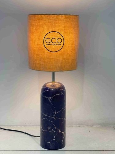 marble base table lamp