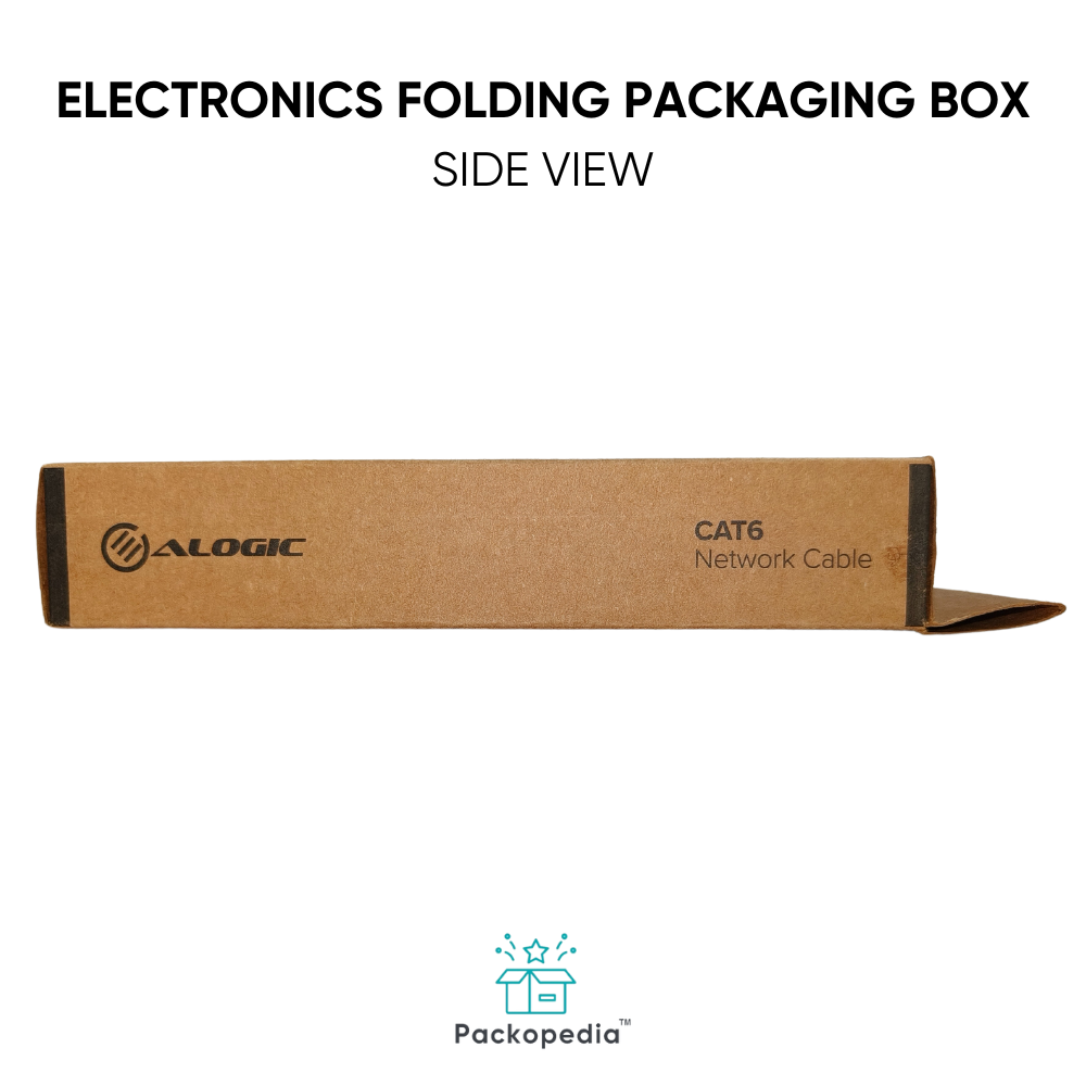 Electronic Item Packaging Box - Kraft Paper Material, Custom Size & Shape, Multicolour Art Paper, Rectangle Design | Elegant Hinged Rigid Box, Tailored Luxury Presentation