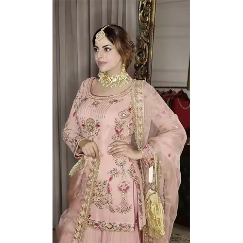 Fancy Embroidery Salwar Kameez partywear Sharara Suit