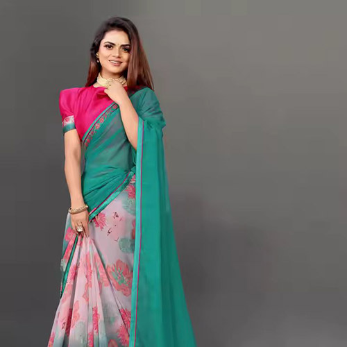 New Designer Women Wear Heavy Sequence work Georgette Saree