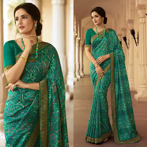 Bollywood Saree Sari Indian Wedding Festival Wear Party Blouse - Color: Green