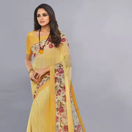 Bollywood Saree Silk Saree For Women - Occasion: Party Wear