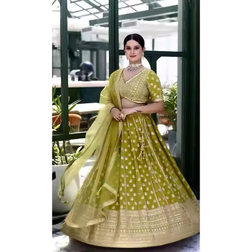 Fatema Fahions Most Selling Embroidered Silk Lehenga Choli