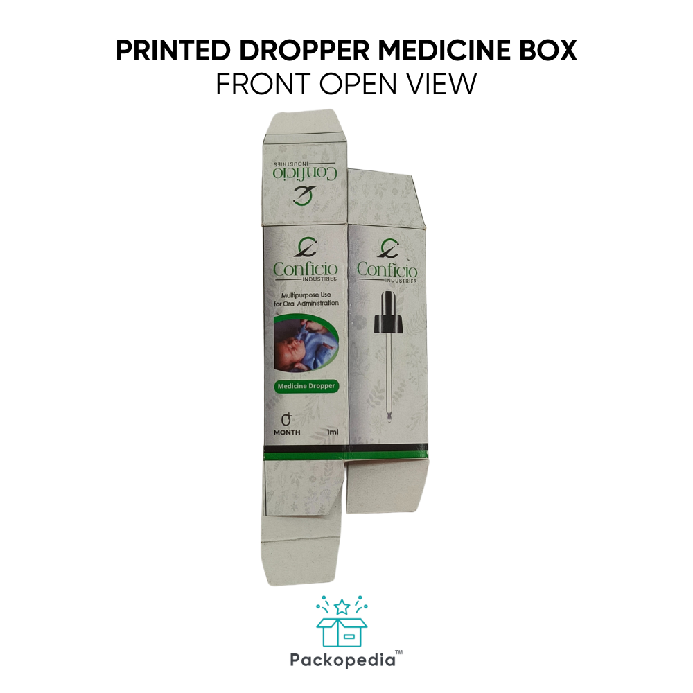 Printed Dropper Medicine Box - Pharma